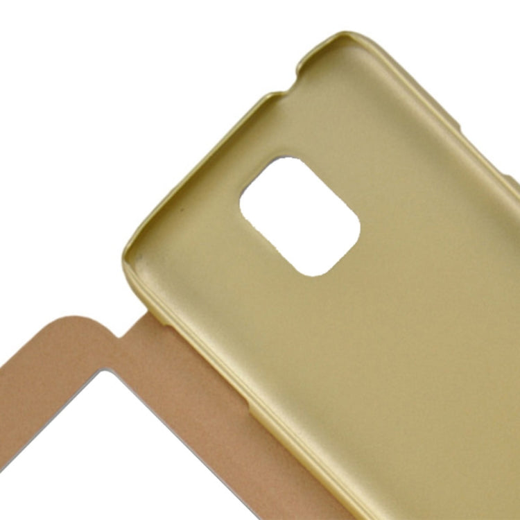 Oracle Texture Horizontal Flip Leather Case with Call Display ID for Galaxy S5 / G900