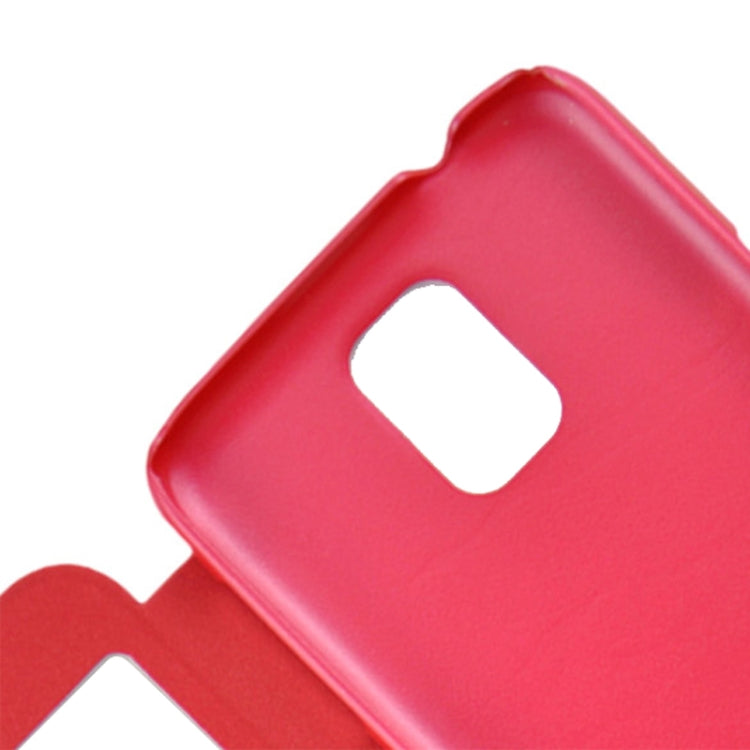 Oracle Texture Horizontal Flip Leather Case with Call Display ID for Galaxy S5 / G900