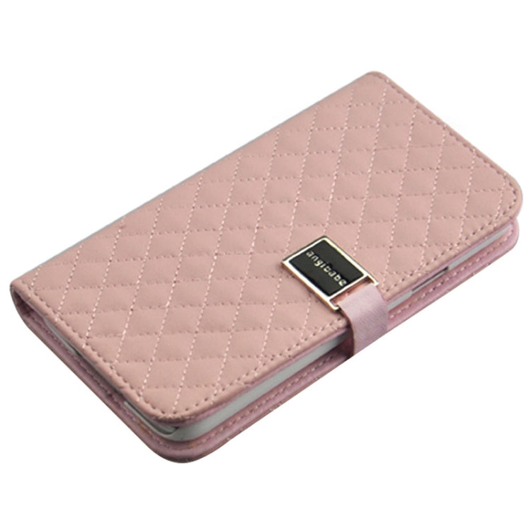 Grid Texture Horizontal Flip Leather Case with Credit Card Slots & Holder for Galaxy S5 / G900