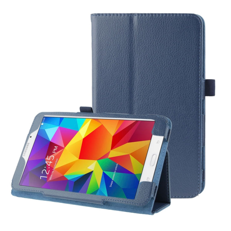 Litchi Texture Flip Leather Case with Holder for Galaxy Tab 4 8.0 / T330