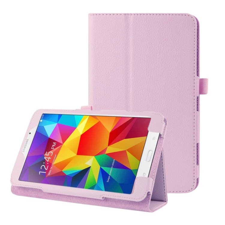 Litchi Texture Flip Leather Case with Holder for Galaxy Tab 4 8.0 / T330