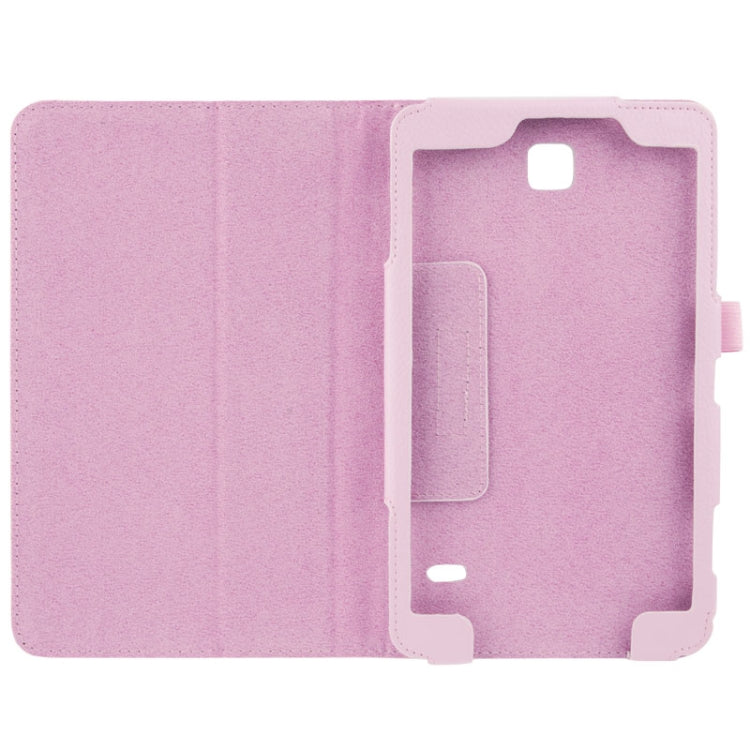 Litchi Texture Flip Leather Case with Holder for Galaxy Tab 4 8.0 / T330