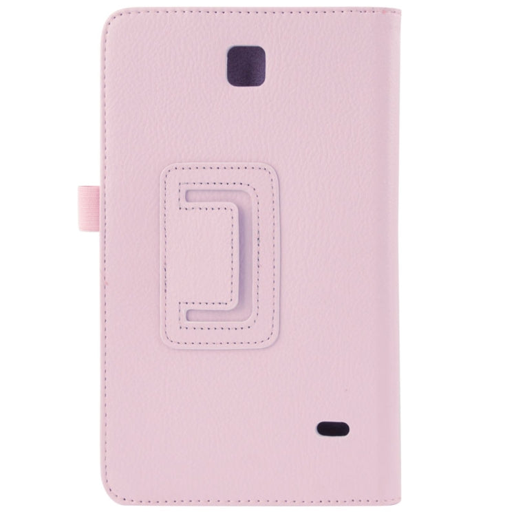 Litchi Texture Flip Leather Case with Holder for Galaxy Tab 4 8.0 / T330