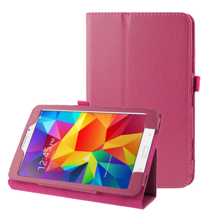 Litchi Texture Flip Leather Case with Holder for Galaxy Tab 4 8.0 / T330