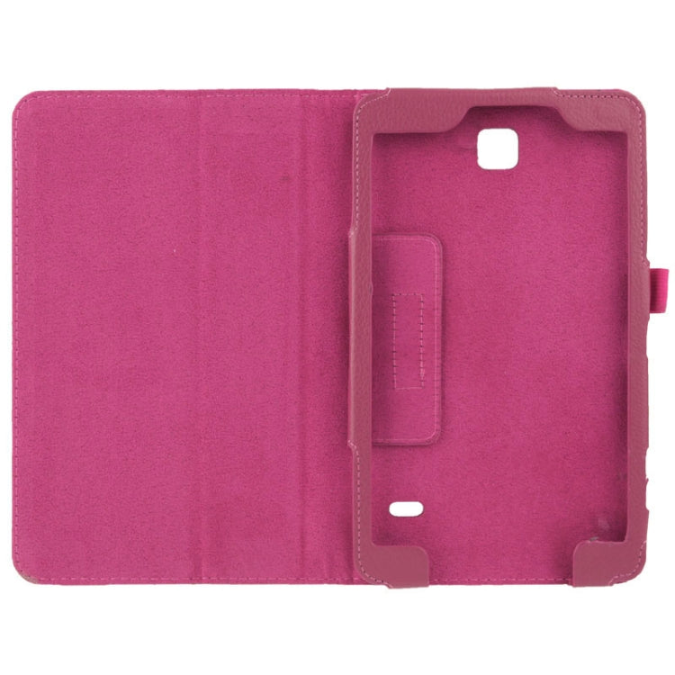 Litchi Texture Flip Leather Case with Holder for Galaxy Tab 4 8.0 / T330