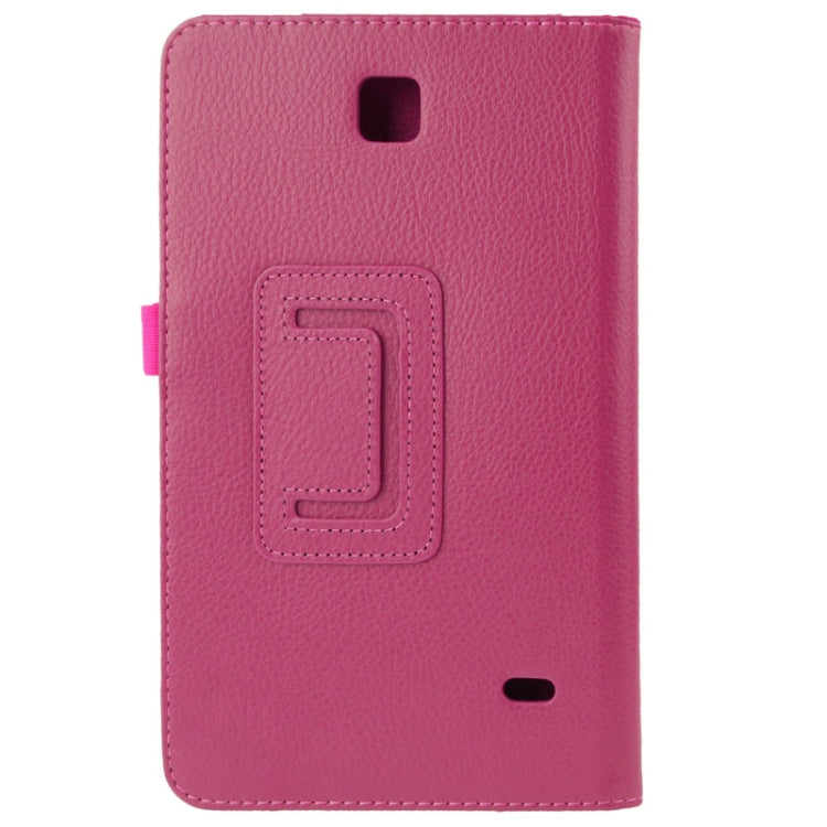 Litchi Texture Flip Leather Case with Holder for Galaxy Tab 4 8.0 / T330