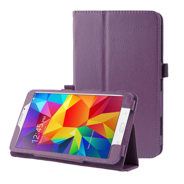 Litchi Texture Flip Leather Case with Holder for Galaxy Tab 4 8.0 / T330