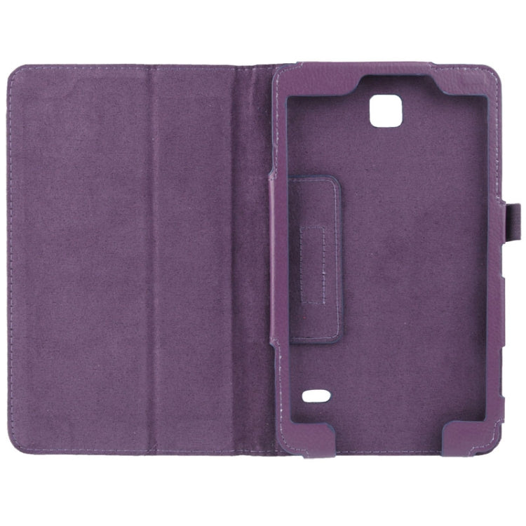 Litchi Texture Flip Leather Case with Holder for Galaxy Tab 4 8.0 / T330