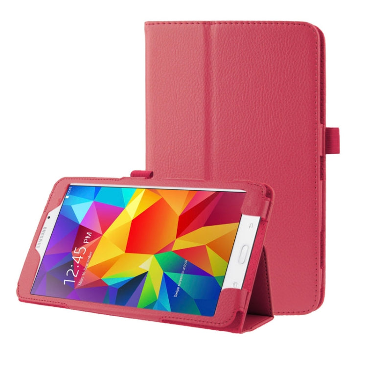 Litchi Texture Flip Leather Case with Holder for Galaxy Tab 4 8.0 / T330