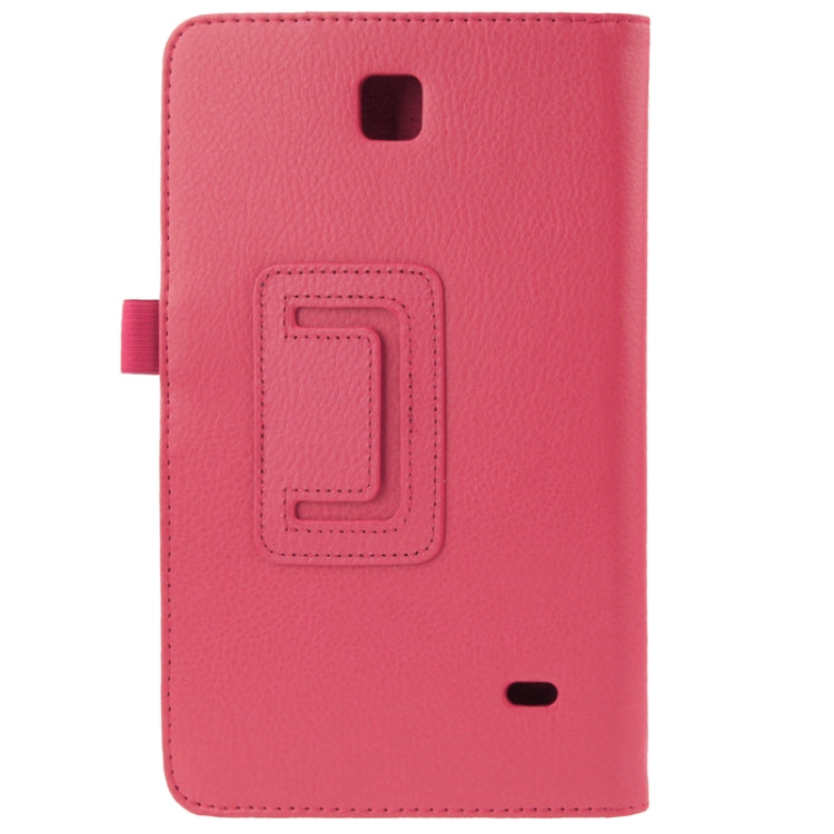 Litchi Texture Flip Leather Case with Holder for Galaxy Tab 4 8.0 / T330