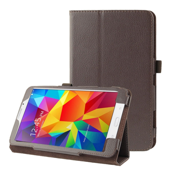 Litchi Texture Flip Leather Case with Holder for Galaxy Tab 4 8.0 / T330