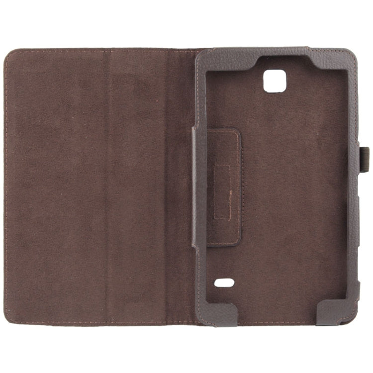 Litchi Texture Flip Leather Case with Holder for Galaxy Tab 4 8.0 / T330