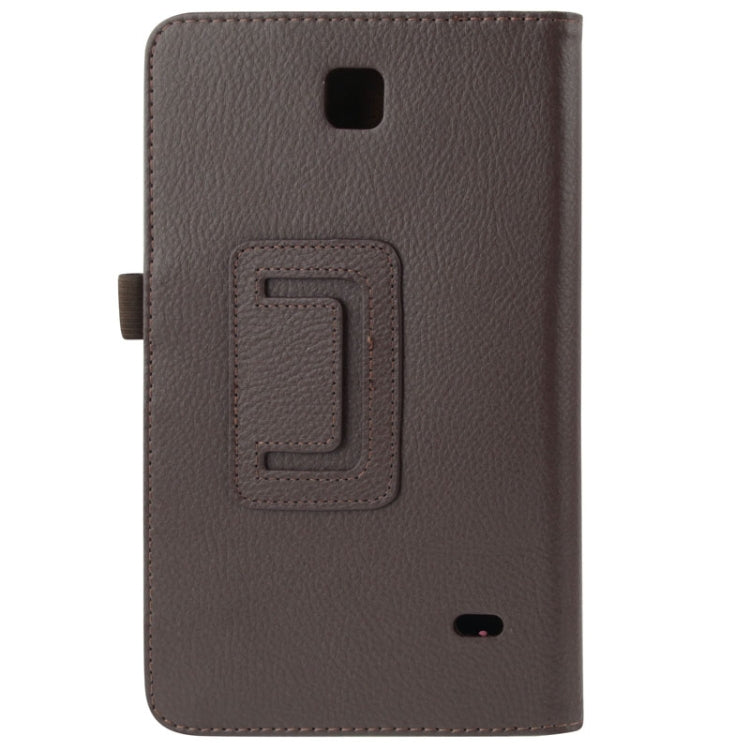 Litchi Texture Flip Leather Case with Holder for Galaxy Tab 4 8.0 / T330