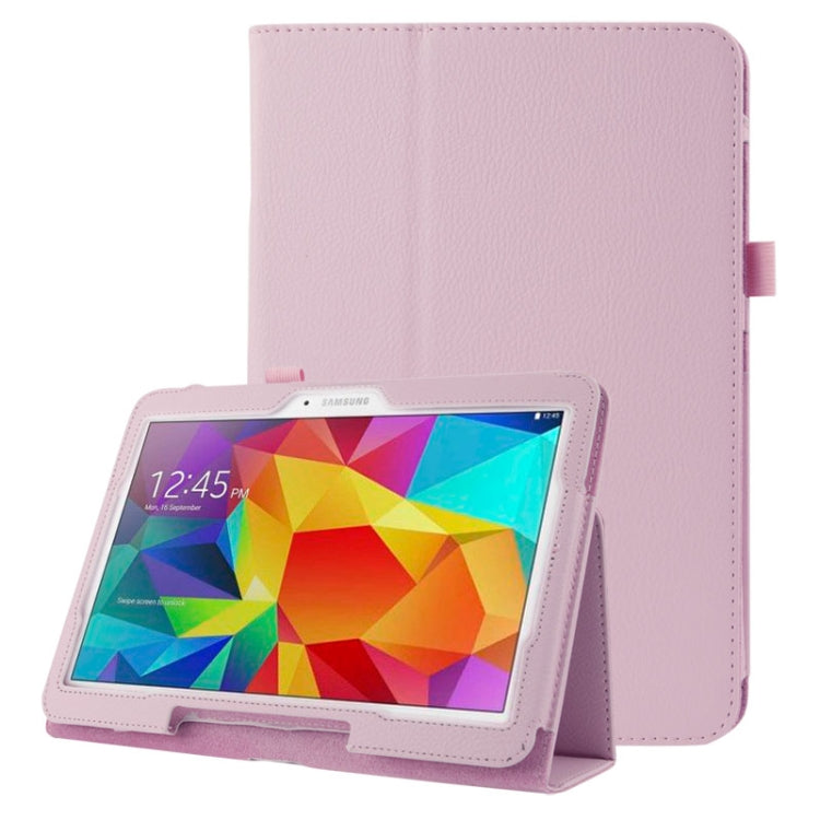 Litchi Texture Flip Leather Case with Holder for Galaxy Tab 4 10.1 / T530