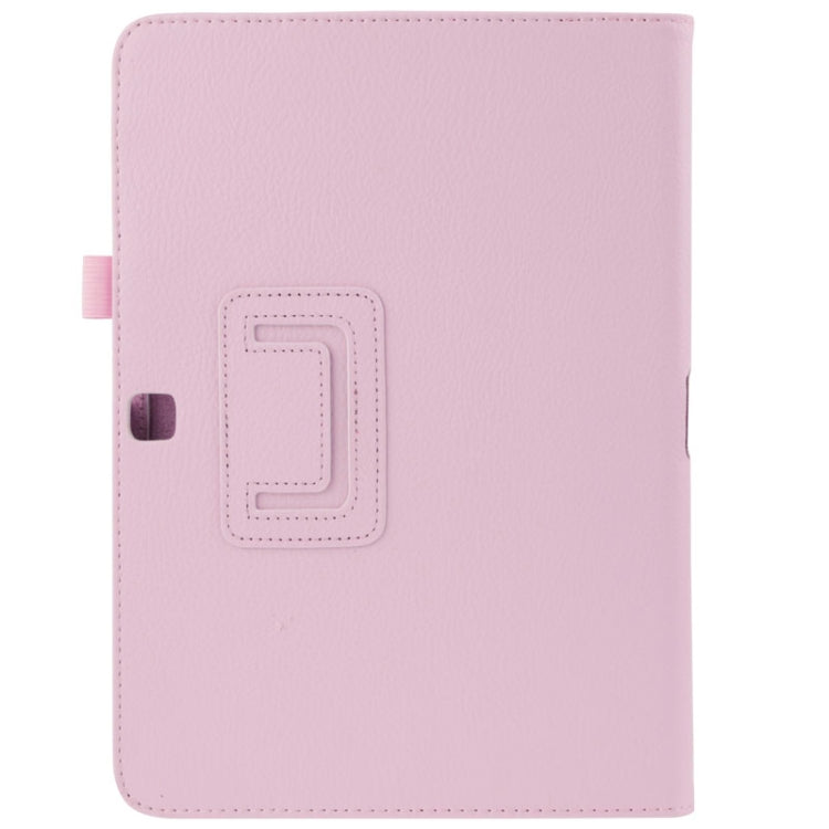 Litchi Texture Flip Leather Case with Holder for Galaxy Tab 4 10.1 / T530