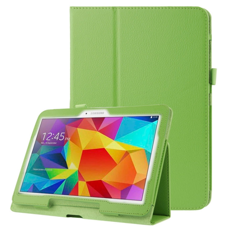 Litchi Texture Flip Leather Case with Holder for Galaxy Tab 4 10.1 / T530