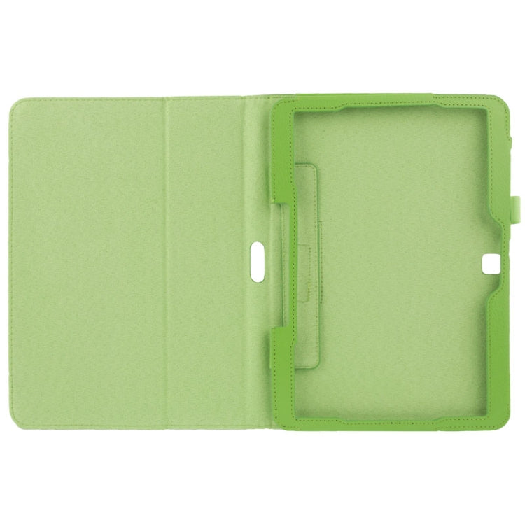 Litchi Texture Flip Leather Case with Holder for Galaxy Tab 4 10.1 / T530