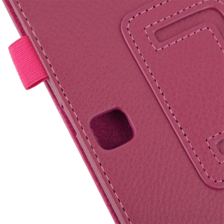 Litchi Texture Flip Leather Case with Holder for Galaxy Tab 4 10.1 / T530