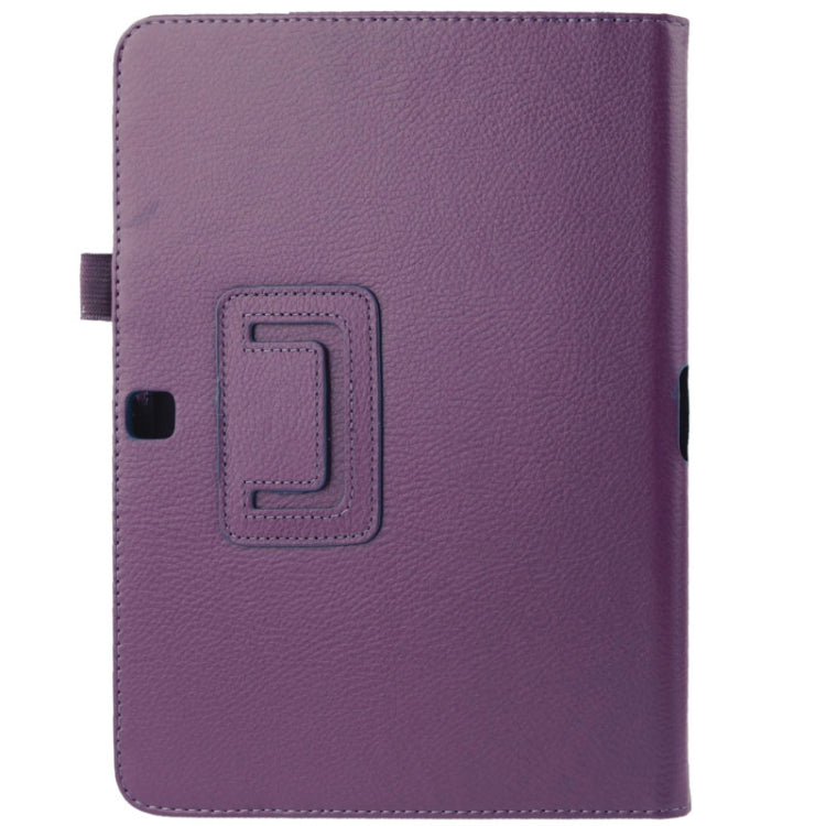 Litchi Texture Flip Leather Case with Holder for Galaxy Tab 4 10.1 / T530