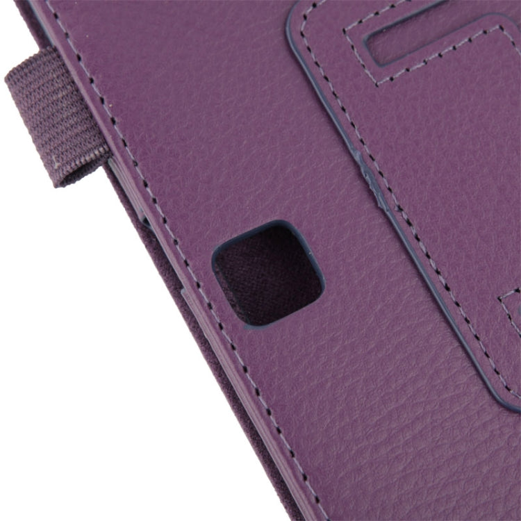 Litchi Texture Flip Leather Case with Holder for Galaxy Tab 4 10.1 / T530
