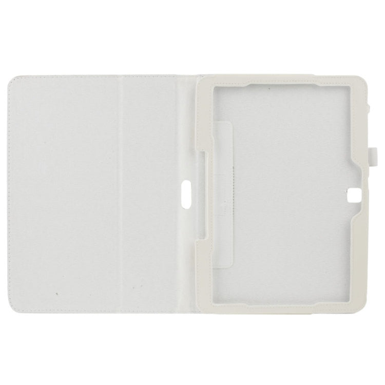 Litchi Texture Flip Leather Case with Holder for Galaxy Tab 4 10.1 / T530