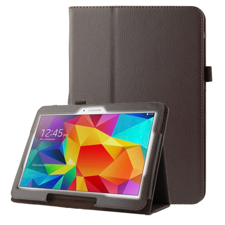 Litchi Texture Flip Leather Case with Holder for Galaxy Tab 4 10.1 / T530