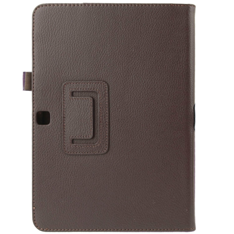 Litchi Texture Flip Leather Case with Holder for Galaxy Tab 4 10.1 / T530