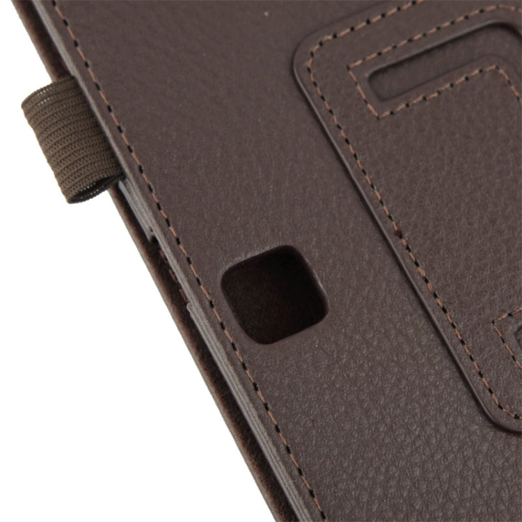 Litchi Texture Flip Leather Case with Holder for Galaxy Tab 4 10.1 / T530