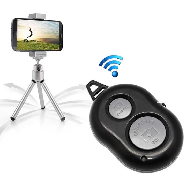 Bluetooth 3.0 Camera Remote Release Shutter Self-timer for iPhone 5 & 5C & 5S, iPad Air / mini, Galaxy Note III / N9000 / i9500 / i9300, Sony Xperia Z1 / L39h / L36h, Distance: 10m(Black)