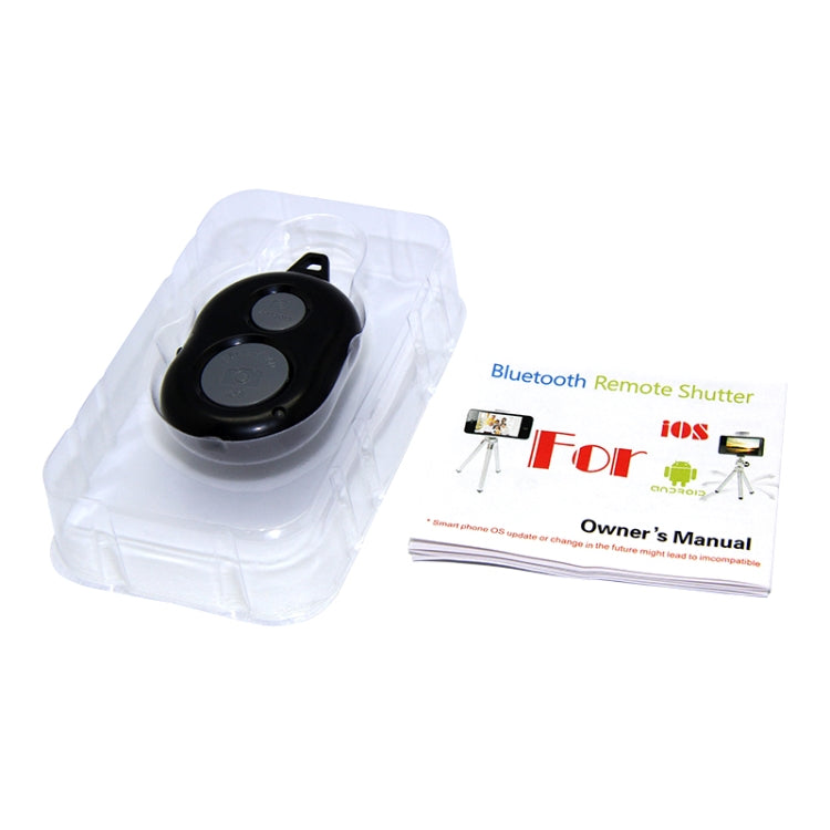 Bluetooth 3.0 Camera Remote Release Shutter Self-timer for iPhone 5 & 5C & 5S, iPad Air / mini, Galaxy Note III / N9000 / i9500 / i9300, Sony Xperia Z1 / L39h / L36h, Distance: 10m(Black)