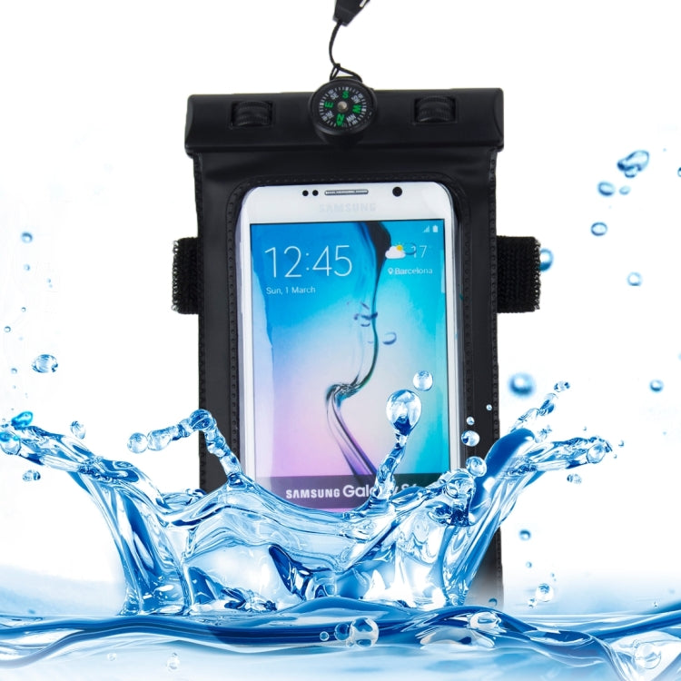 IPX8 Grade Flexible Waterproof / Dustproof Bag with Magnetic Compass, Suitable for Galaxy Note III / Note II / S5