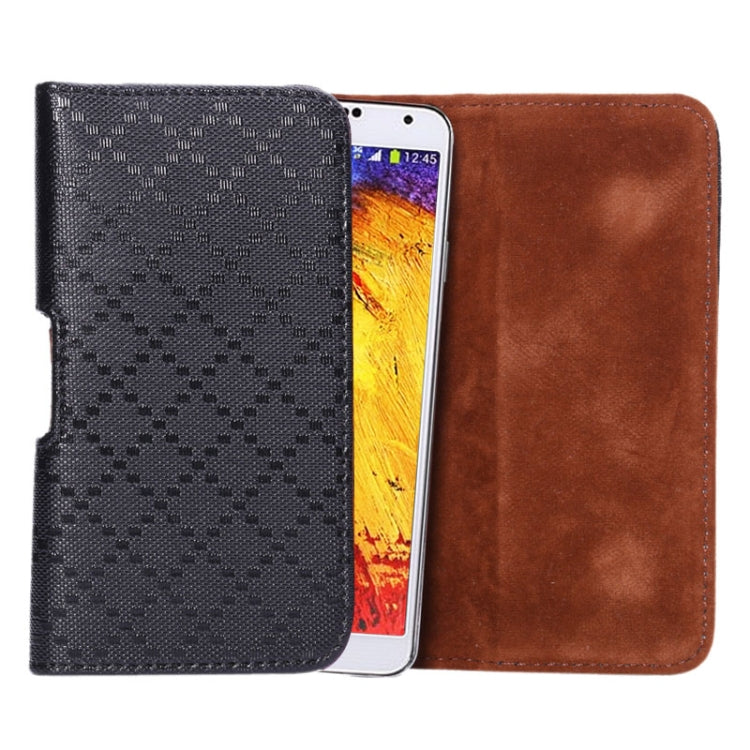 Grid Texture Wallet Style Leather Case for Galaxy Note 5 / Note 4 / Note III / N9000 / S6 Edge Plus / A8 / iPhone 6 Plus & 6S Plus / iPhone 6S Plus(Black)