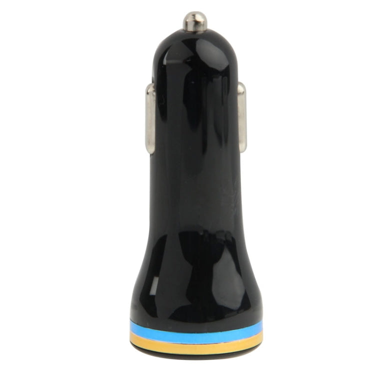 2.1A + 1.0A 5V Dual Metal USB Car Charger Adapter for iPhone 5 & 5C & 5S, iPad Air / iPad mini Retina, Galaxy Note III / N9000 / N7100 / i9500 / i9200 / HTC / LG / Sony / Nokia and other USB Device