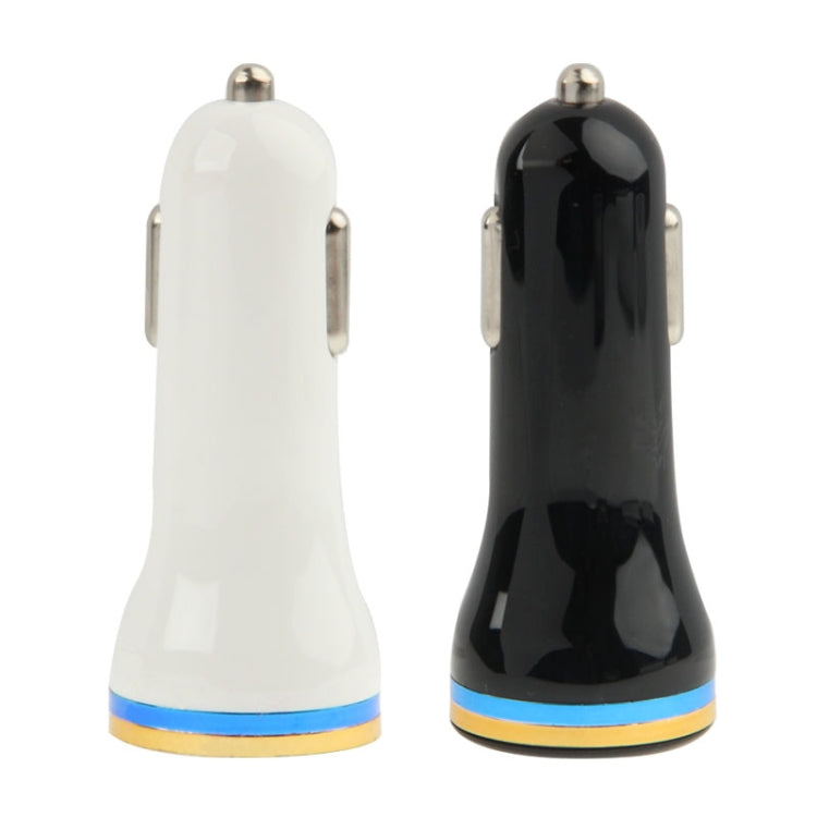 2.1A + 1.0A 5V Dual Metal USB Car Charger Adapter for iPhone 5 & 5C & 5S, iPad Air / iPad mini Retina, Galaxy Note III / N9000 / N7100 / i9500 / i9200 / HTC / LG / Sony / Nokia and other USB Device