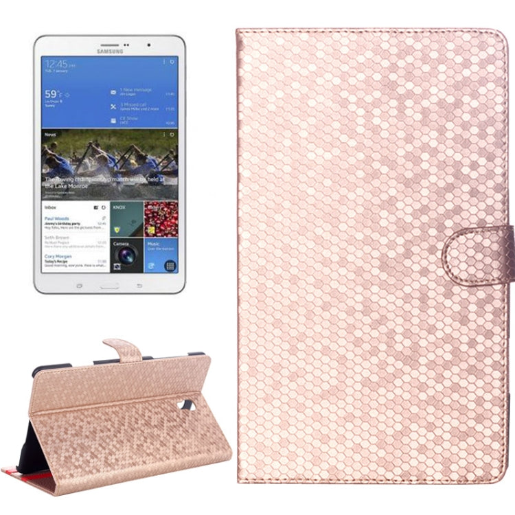 Honeycomb Texture Flip Leather Case with Holder for Galaxy Tab S 8.4 / T700