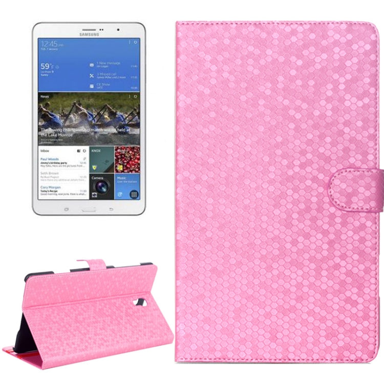 Honeycomb Texture Flip Leather Case with Holder for Galaxy Tab S 8.4 / T700