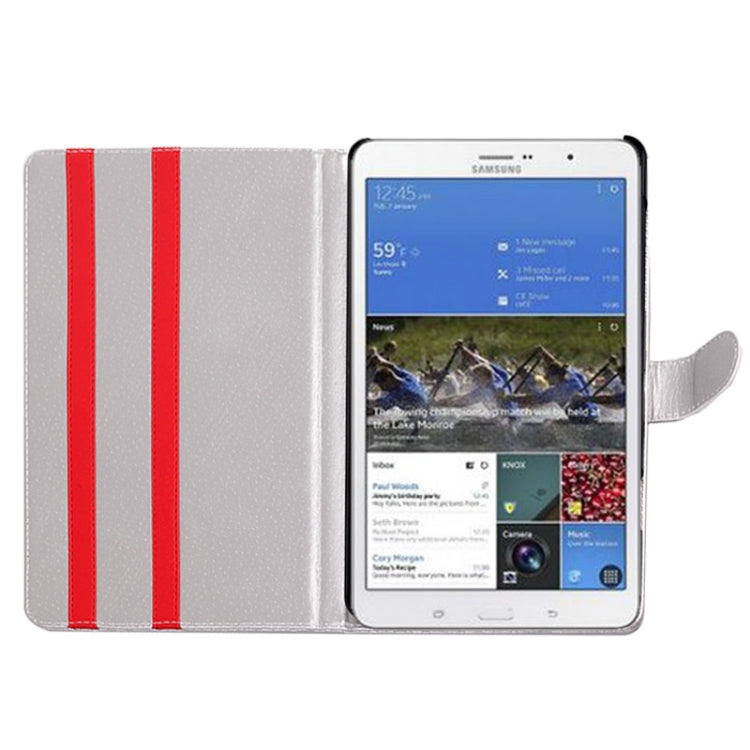 Honeycomb Texture Flip Leather Case with Holder for Galaxy Tab S 8.4 / T700