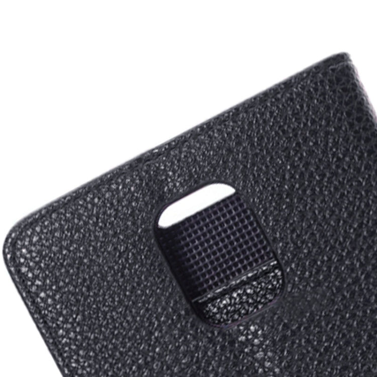 Litchi Texture Magnetic Button Horizontal Flip Leather Case with Holder & Card Slots & Wallet for Galaxy Note 4