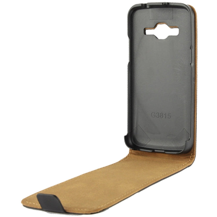 Vertical Flip Leather Magnetic Buckle Case for Galaxy Express 2 / G3815 (Black)