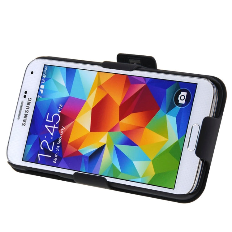 Plastic Case with 360 Degree Rotating Clip and Holder for Galaxy S5 / G900(Black)