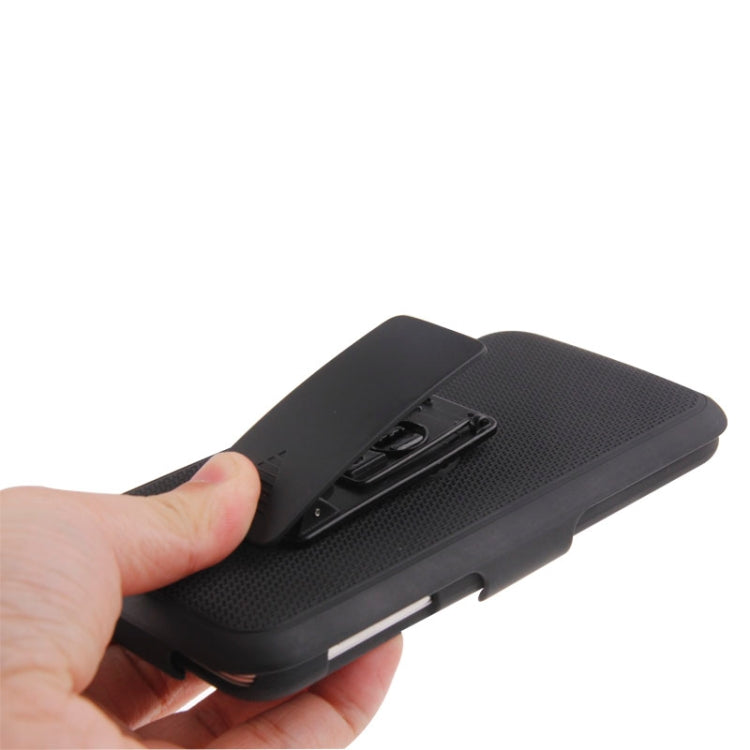 Plastic Case with 360 Degree Rotating Clip and Holder for Galaxy S5 / G900(Black)