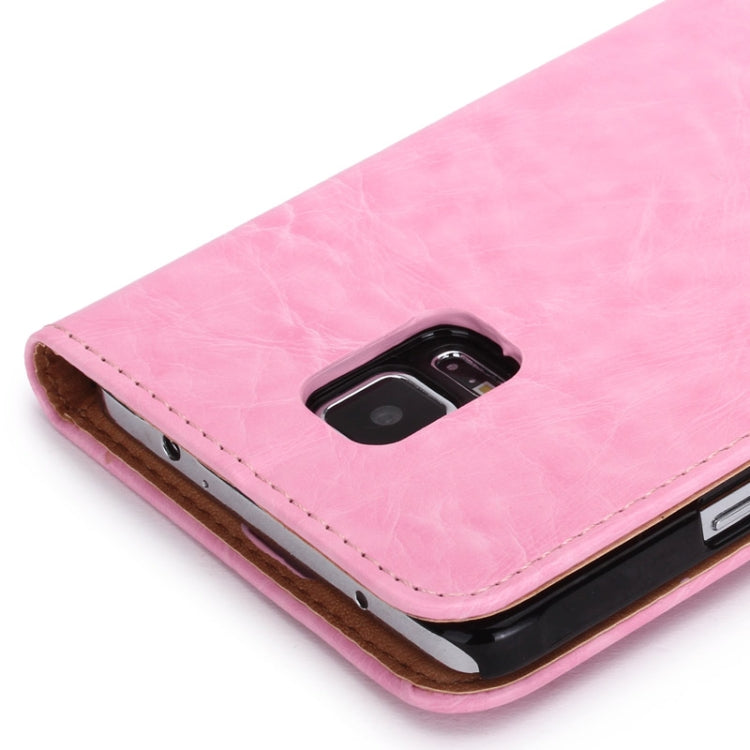 Crazy Horse Texture Horizontal Flip Magnetic Button Leather Case with Holder & Card Slots & Wallet for Galaxy Note 4