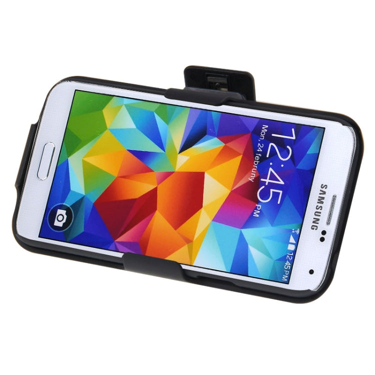 Plastic Case with 360 Degree Rotating Clip and Holder for Galaxy S5 mini / G800(Black)