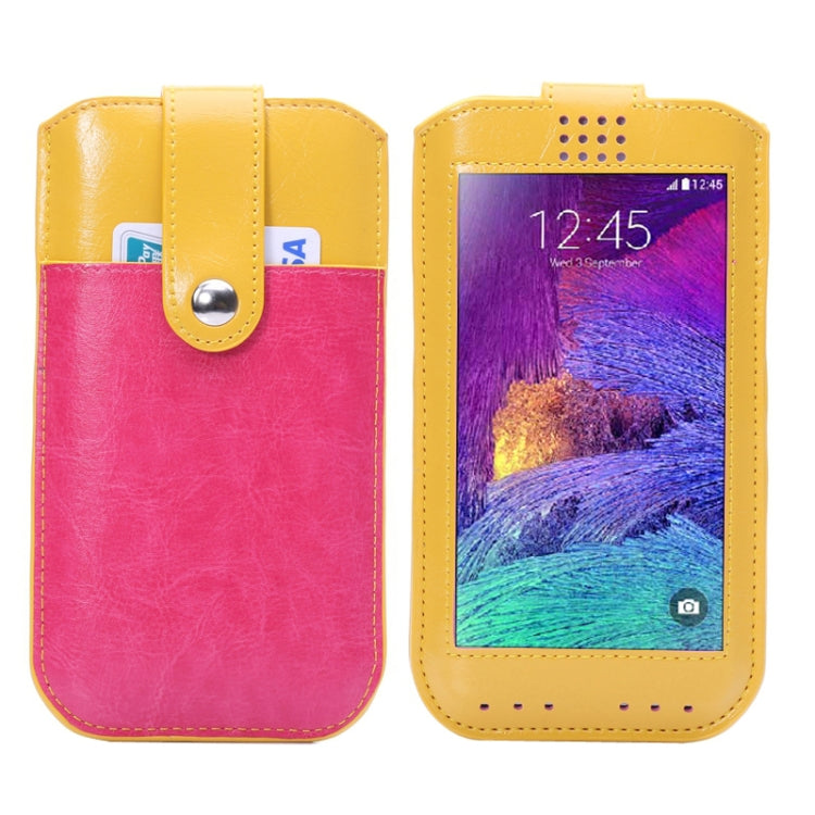 Universal Crazy Horse Texture Leather Case with Fullscreen Touch & Card Slots for Galaxy Note 4 / Note III / N900