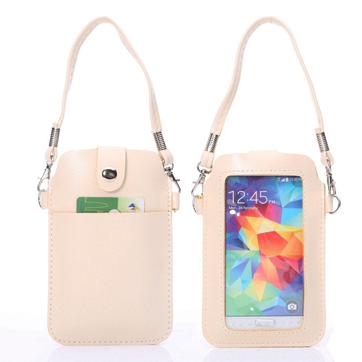 Universal Leather Cellphone Case bag pouch with Fullscreen Touch for iPhone 6 & 5 / Samsung S7 / S6 / S5 / G900 / i9500 / i9300 / i9250 / i8750