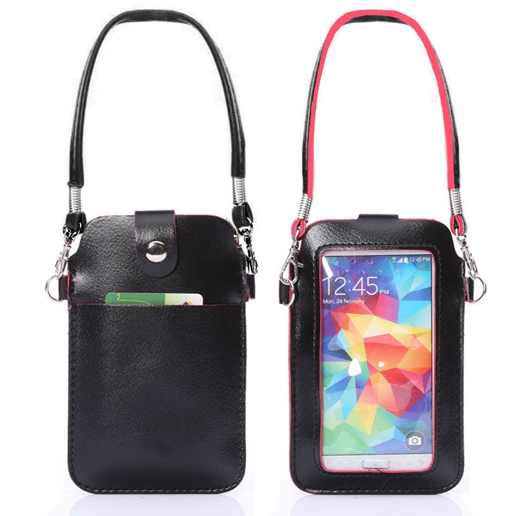 Universal Leather Cellphone Case bag pouch with Fullscreen Touch for iPhone 6 & 5 / Samsung S7 / S6 / S5 / G900 / i9500 / i9300 / i9250 / i8750