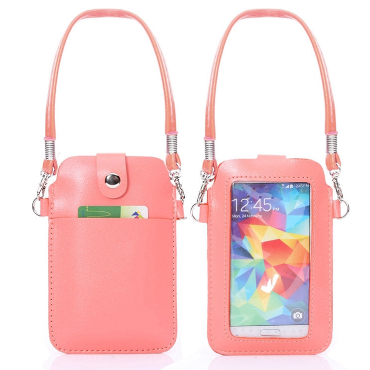 Universal Leather Cellphone Case bag pouch with Fullscreen Touch for iPhone 6 & 5 / Samsung S7 / S6 / S5 / G900 / i9500 / i9300 / i9250 / i8750
