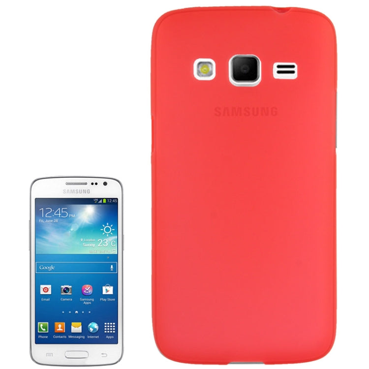 Translucent Frosted TPU Case for Galaxy Express 2 / G3815 (Red)