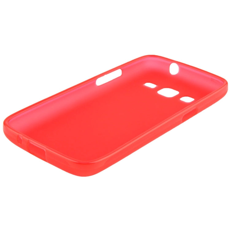 Translucent Frosted TPU Case for Galaxy Express 2 / G3815 (Red)