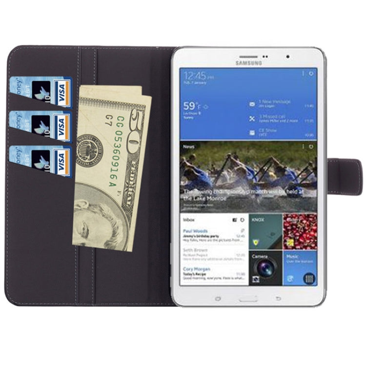 Crazy Horse Texture Flip Leather Case with Holder for Galaxy Tab S 8.4 / T700